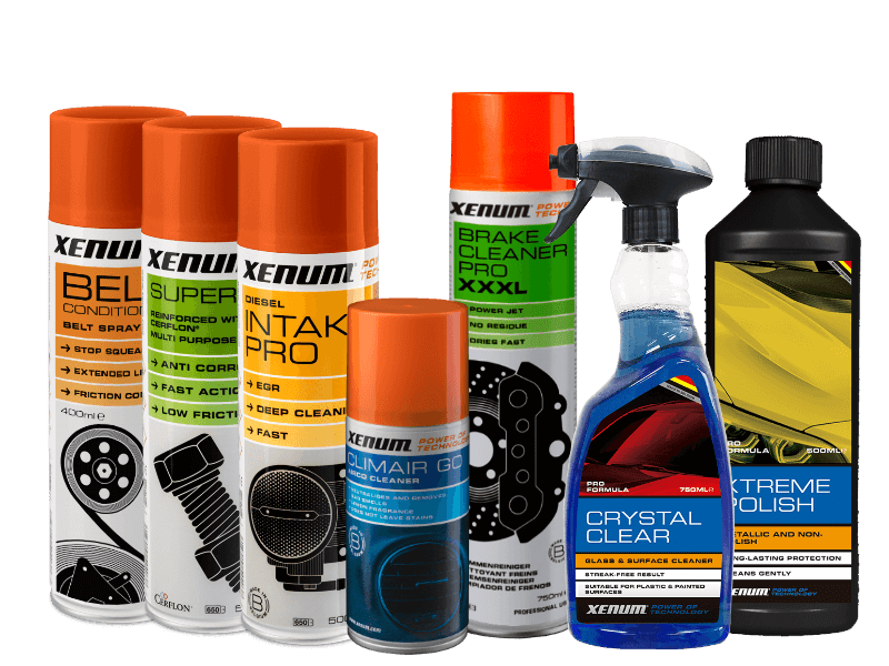 High Quality Maintenance Products (Cleaner spray, Intake cleaner, Car Care Blue Range, Brake cleaner) - Xenum Homepage